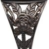 42.5 inch Outdoor Cast Aluminum Leisure Rose Couple Bench--YS(D0102HPD9CY)