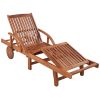 Sun Loungers 2 pcs with Table Solid Acacia Wood(D0102HE08PG)