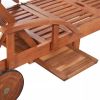 Sun Loungers 2 pcs with Table Solid Acacia Wood(D0102HE08PG)