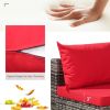 7 Pieces Rattan Sectional Sofa Set with Cushion for Patio Garden(D0102HHY14T)