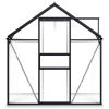 Greenhouse with Base Frame Anthracite Aluminum 38.9 ftÃ‚Â²(D0102HPZLZ7)