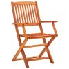 Folding Garden Chairs 8 pcs Solid Eucalyptus Wood(D0102HPZL0Y)