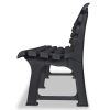 Garden Bench 57.3" Plastic Anthracite(D0102HEJ28U)