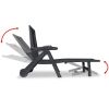Sun Lounger with Footrest Plastic Anthracite(D0102HEJ2WW)