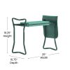 Foldable Garden Kneeler - Padded Gardening Bench for Kneeling or Sitting with Removable Tool Bag Pouch(D0102HPMT5Y)