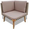 4 Piece Garden Lounge Set with Cushions Poly Rattan Gray(D0102HEJIN7)