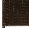 Garden Storage Box Brown 59"x39.4"x39.4" Poly Rattan(D0102HEJLQY)