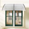 80"x 40" Outdoor Front Door Window Awning Patio Canopy Rain Cover UV Protected Eaves(D0102HH0FJU)