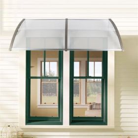 80"x 40" Outdoor Front Door Window Awning Patio Canopy Rain Cover UV Protected Eaves(D0102HH0FJU)