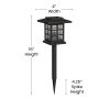 8 Pack Lantern Style LED Solar Lights Weather Resistant Outdoor Solar Powered Lights for Pathway, Garden, & Yard(D0102HPMMSG)