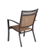 Outdoor 5 Piece Dining Set Patio Furniture w/ 4pcs Sling Chair & 1pc 48inch CFT Top Table(D0102HPY5A7)