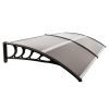 80"x 40" Outdoor Front Door Window Awning Patio Canopy Rain Cover UV Protected Eaves(D0102HH0FJY)