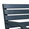 Garden Bench 47.2" Gray Wood(D0102HEJY67)