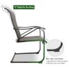 MEOOEM Patio C Spring Dining Chairs set of 2 Outdoor Textilene Metal Chairs Weather Resistant Modern Furniture for Garden Backyard(D0102HP64X7)