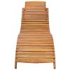 Sun Lounger Solid Acacia Wood Brown(D0102HEJ1KV)