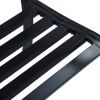 Garden Bench 49.2" Black Steel(D0102HEJYD7)