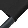 Outdoor Lounge Bed with Canopy and Pillows Black(D0102HHHWUJ)