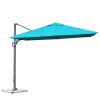 10x10 Feet Patio Offset Cantilever Umbrella with Aluminum 360Ã‚Â° Rotation Tilt(D0102HPZ32U)