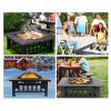 Upland 32inch Charcoal Fire Pit with Cover(D0102HHC9QU)