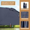 10x10 Feet Patio Offset Cantilever Umbrella with Aluminum 360Ã‚Â° Rotation Tilt(D0102HPZ3GW)