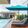 10x10 Feet Patio Offset Cantilever Umbrella with Aluminum 360Ã‚Â° Rotation Tilt(D0102HPZ32U)