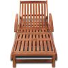 Sun Lounger Solid Acacia Wood(D0102HEJSTG)