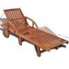 Sun Lounger Solid Acacia Wood(D0102HEJSTG)