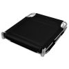 Folding Sun Lounger with Head Cushion Powder-coated Steel Black(D0102HEJPEG)
