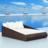 Garden Bed Brown 79.1"x54.7" Poly Rattan(D0102HEJ9RG)