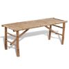 Beer Table with 2 Benches 100 cm Bamboo(D0102HEJP97)