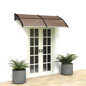 80"x 40" Outdoor Front Door Window Awning Patio Canopy Rain Cover UV Protected Eaves(D0102HH0FJY)