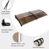80"x 40" Outdoor Front Door Window Awning Patio Canopy Rain Cover UV Protected Eaves(D0102HH0FJY)