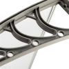 80"x 40" Outdoor Front Door Window Awning Patio Canopy Rain Cover UV Protected Eaves(D0102HH0FJU)