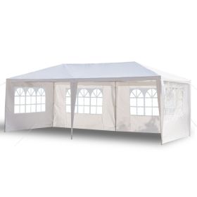 US Stock 3 x 6m Four Sides Waterproof Tent with Spiral Tubes White(D0102HH0IPV)